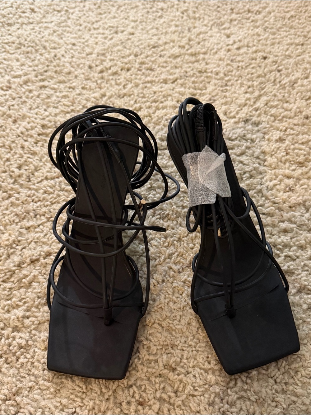 Gia Borghini x RHW Tall Lace Up Sandal NWOT - Picture 2 of 5